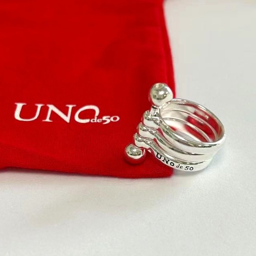 UNO de 50 RING silver plated ring